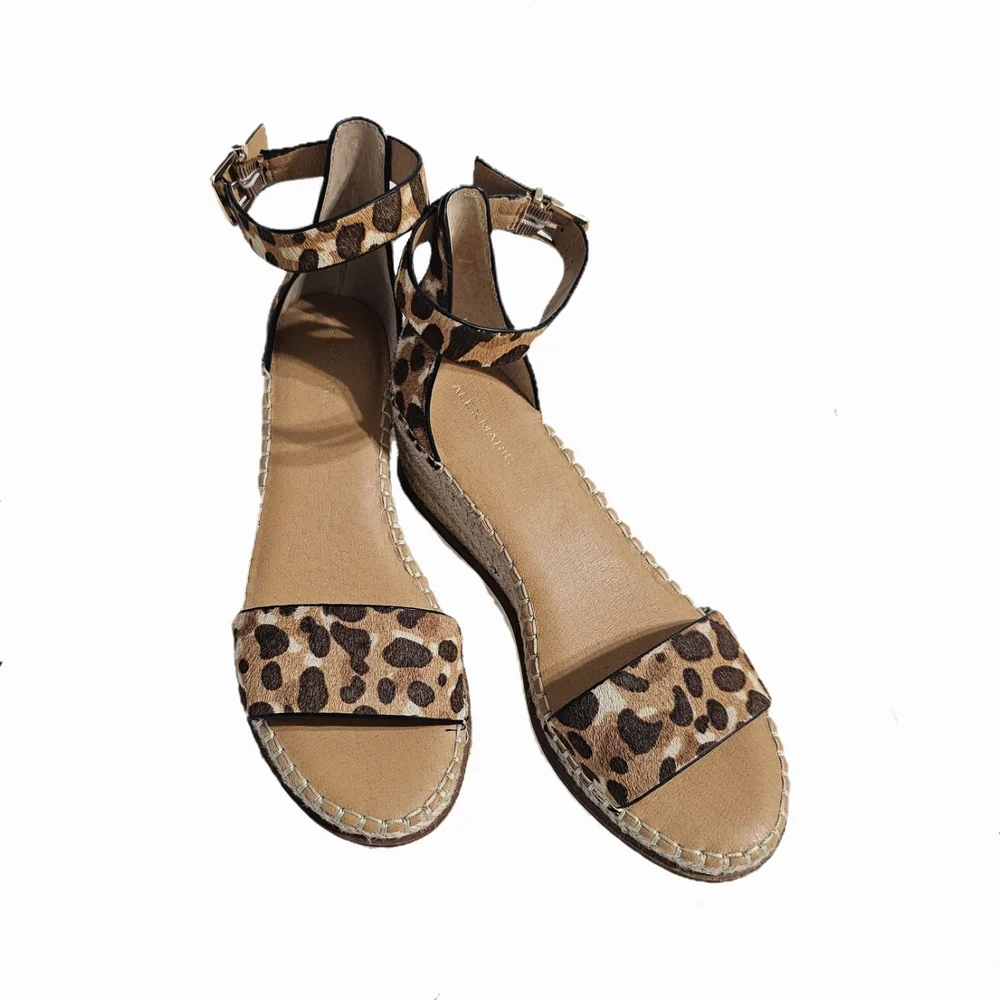 Alex Marie Leopard Print Espadrille Sandals - Picture 1 of 7